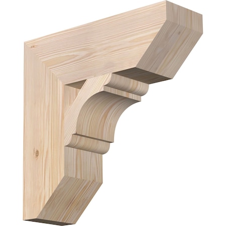 Ekena Millwork Olympic Slat Smooth Bracket, Douglas Fir, 5 1/2"W x 18"D x 18"H BKT06X18X18OLY06SDF